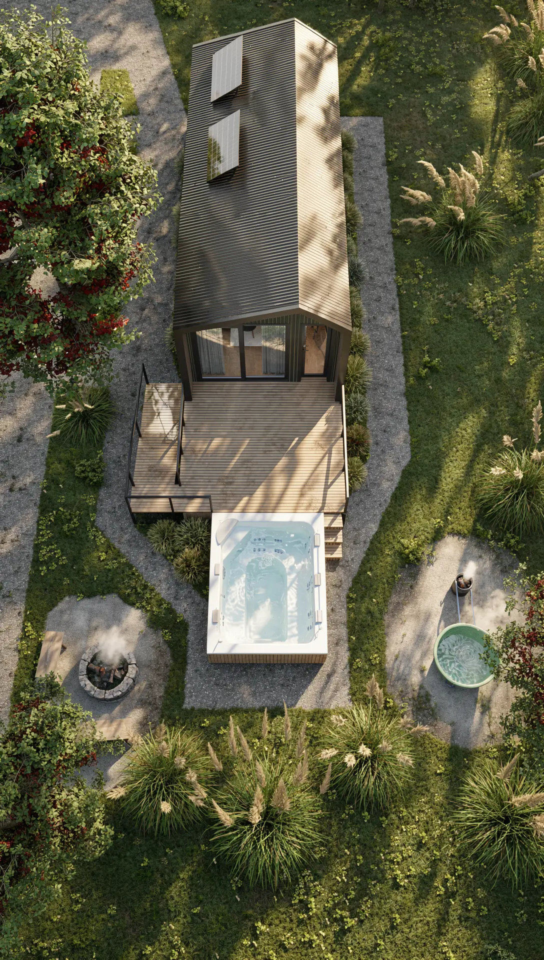 Exterior del refugio Litten Ørn, 2 ambientes de 30 m²