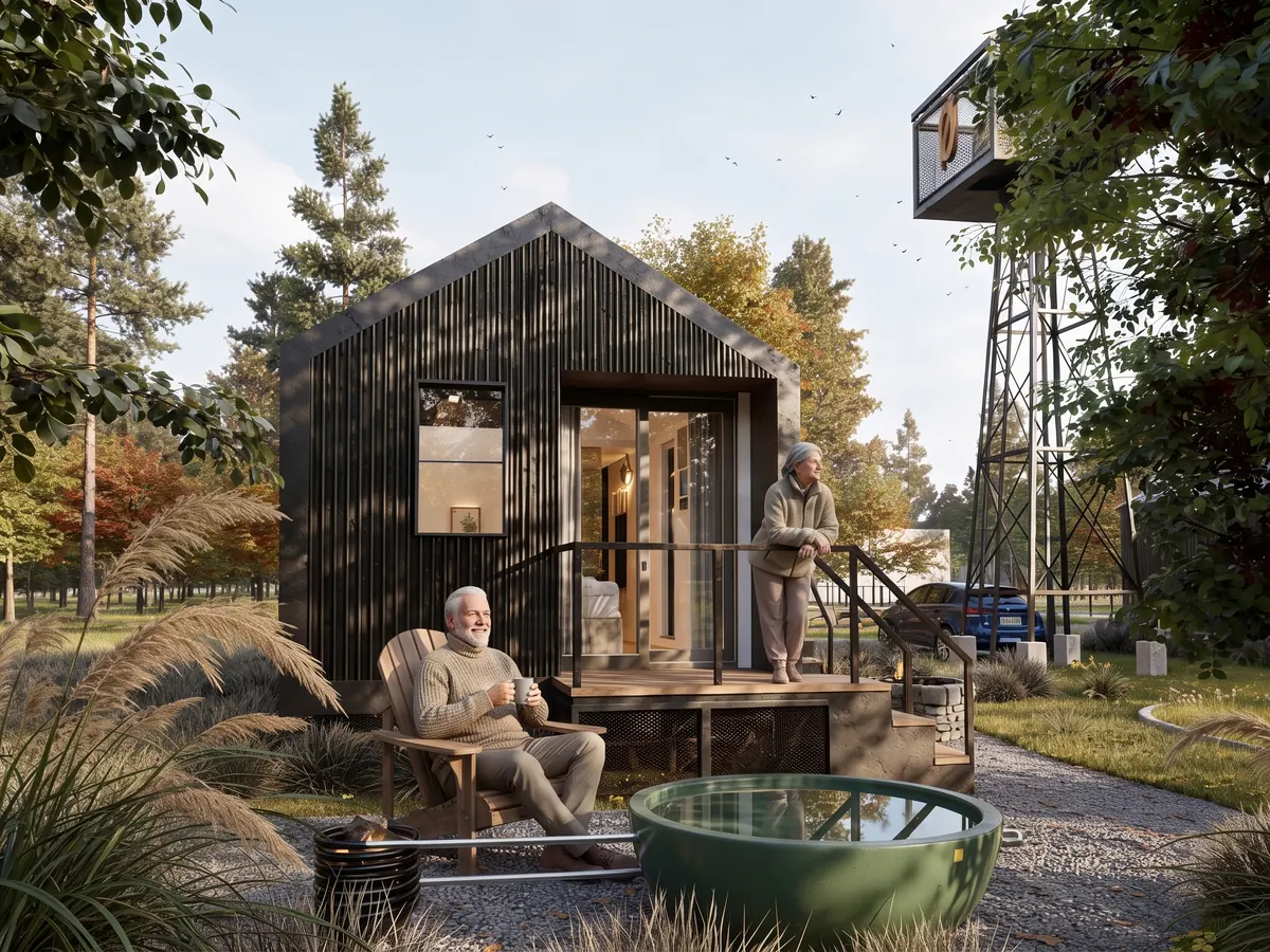 Exterior del refugio Store Ørn, 3 ambientes de 40 m²